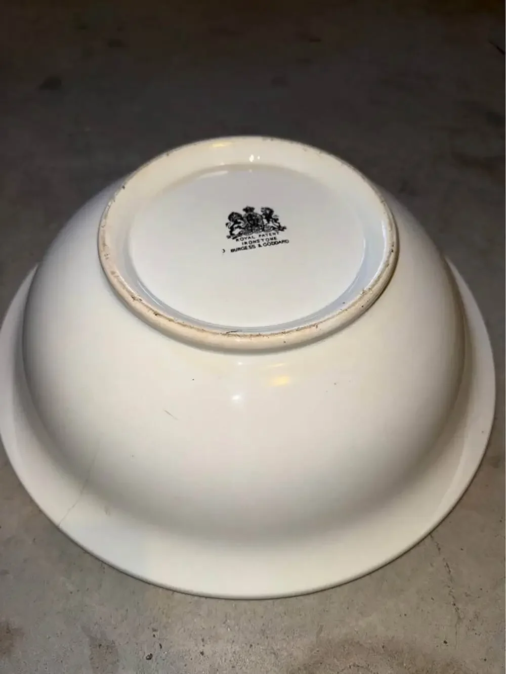 Burgess and Goddard Ironstone Bowl